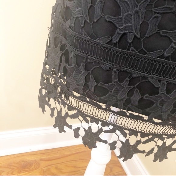 Francesca’s Lace Black Sleeveless Dress NWT -Large - Picture 6 of 10